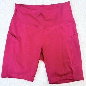 Women’s burgundy Bike Shorts size S